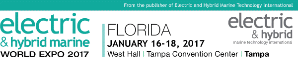 Electric & Hybrid Marine World Expo Florida - January 16 - 18, 2017 - West Hall, Tampa Convention Center, Tampa, Florida